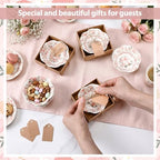 SiliFine 24 Pcs Wedding Favors for Guests Small Ceramic Bowls, Rose, Pink - Image 2
