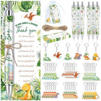 145 Pieces Dinosaur Baby Shower Favors for Guest It's a Boy Ballpoint Pens and Keychains Gifts for Boys Bulk Retractable Baby Shower Pens Gender Reveal Thank You Cards Souvenir Party Favors by EYNDYN