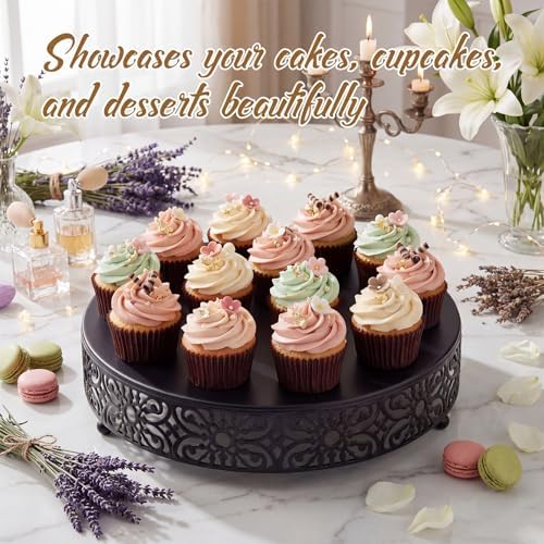 Wenqik 14 Inch Cake Stand Round Metal Cupcake - Image 5