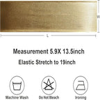 Gold Chair Sashes 50 Pack, Elastic Gold Chairs Bows Bands with Buckle Slider for Wedding Party Birthday Christmas Decor - Image 7