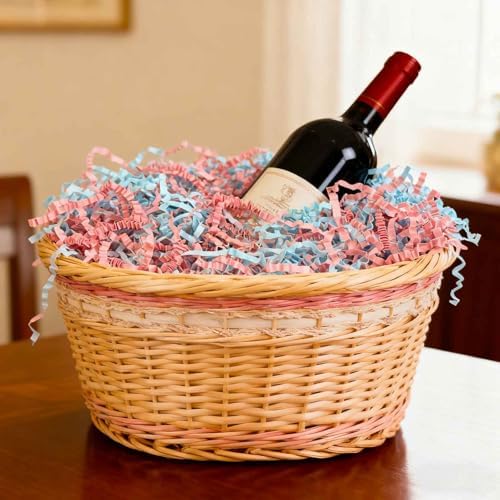 10LB Pink Blue Crinkle Cut Paper Shred Filler, Crinkle Paper Shreds - Image 4