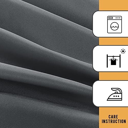 Obstal 2 Pack Table Clothes for 6 Foot Rectangle Tables, Dark Grey - Image 5