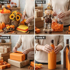 500 Sheets Orange Brown Tissue Paper 15x20 Inch for Thanksgiving Gift Bags - Image 2