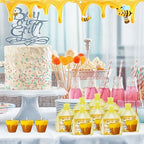 Conelist 48 Sets Bee Themed Candle Set for Baby Shower Party Favors Cute Honey Jar Candle with Thank You Tags Organza Bags Baby Shower Gifts for Guest Gender Reveal Party Decoration Gifts (Yellow) - Image 5