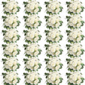 24 Bundles White Artificial Peonies Silk Flowers Bulk by Nagobi