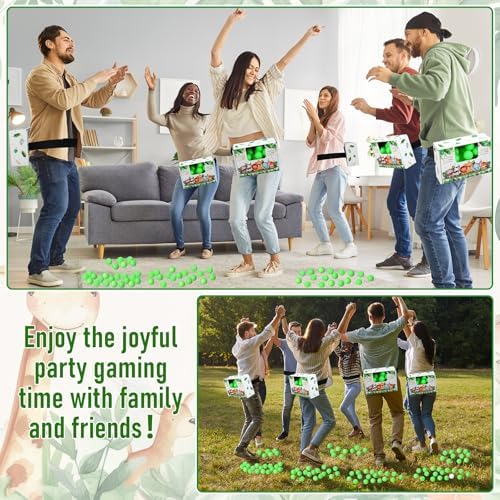 Civaner 6 Set Safari Baby Shower Game Jungle Animal Swing Shaking Balls - Image 6