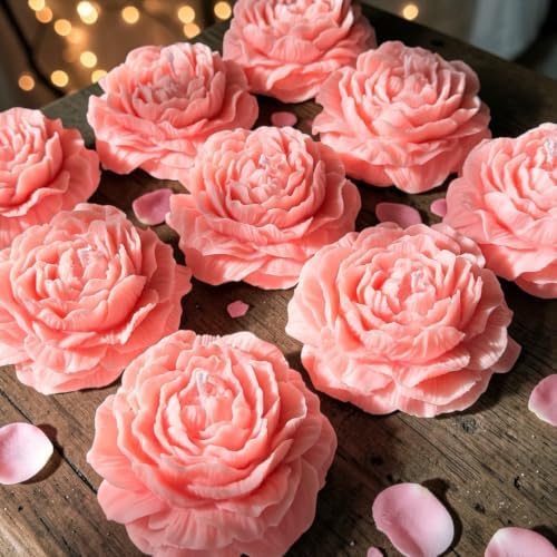 Peony Flower Candles – Wedding & Party Favors • Small Flower Candle Gifts • Thank You Favors • Bridesmaid Gift Ideas, Handmade Soy Candles, Baby Shower Favors (Extra Large) - Image 6