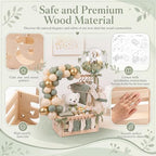 Wooden Baby Shower Crate Closet with Hanger and Rack - Image 4
