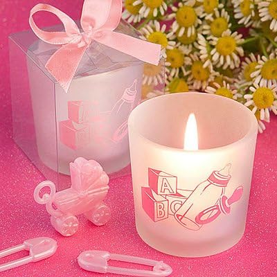 Favor Saver Collection Baby Girl Themed Candle Favors, 48 by Unknown
