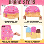 Moukeren 3 Pcs Ice Cream Drip Arch Cover, 4ft 5ft 6ft Spandex Decor - Image 6