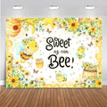 Mocsicka Sweet as Can Bee Baby Shower Backdrop Bumble Honey Bee Party Decorations for Baby Shower Boy Girl Gold What Will Baby Bee Honeycomb Bumblebee Party Banner Background (8x6ft) by Mocsicka