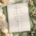 Vellum Paper 5x7 Pre-Folded White Floral Butterfly, Vellum Jackets 100 Pcs by MIIOO