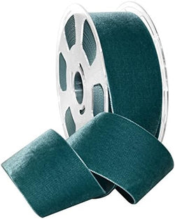 Morex Ribbon Ribbon, Nylon, 2 inches by 11 Yards, Teal, Item 01250/10-654 Nylvalour Velvet, 2" x 11 yd, by MorexRibbon