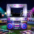 Soulchen 6x5 Ft Inflatable Radio Boombox LED Lights Blower 90s Party by Soulchen