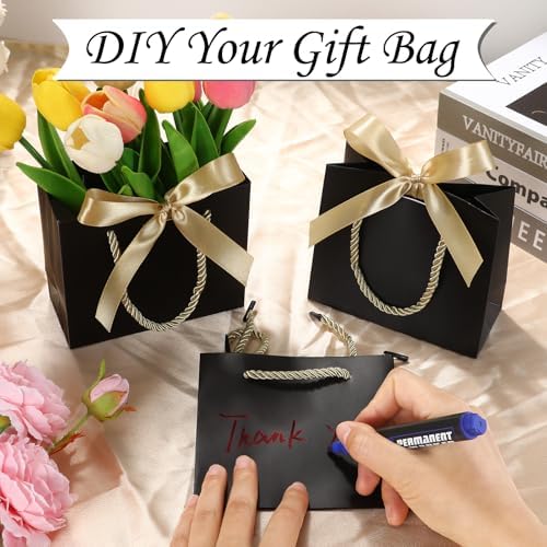 EQOREIIN 24 PCS Small Gift Bags with Handles, 5.5x 2.5x4.7 Inches Mini Bag - Image 5
