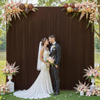 Dark Brown Backdrop Curtains-Wrinkle-Free Polyester Photography Drapes Party Curtain Background for Baby Shower Wedding Decorations- 16 X10FT - Image 3