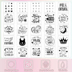 Panitay 100 Pcs White Baby Bodysuits Bibs Kit 25 Guests, Mermaid - Image 4