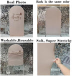 Beige Arch Backdrop Covers We Can Bearly Wait Theme Arch Stand Fabric Cover for Birthday Baby Shower Cake Table Supplies Decoration (4x7.2FT) - Image 6