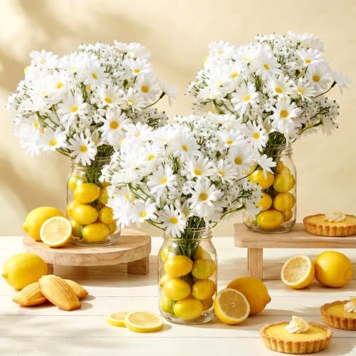 Daifunli 6 Set Lemon Party Centerpieces for Table Mason Jar Table Decor - Image 2