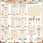 Sherr 476 Pcs Coffee Baby Shower Game Set, 9 Style Baby Shower Activities - Image 3