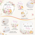 Ceenna Fall Little Pumpkin Baby Shower Party Supply Decoration for 50, Pink - Image 3