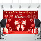 15x10ft Valentines Day Backdrop Happy Valentines Day Background Red Heart Bow Candle Gift Party Decorations Romantic Photo Booth Banner for Wedding Anniversary Date Night Birthday Photoshoot - Image 5
