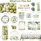 cocomigo 237pcs Wild One Birthday Decorations Complete Party Set, 20 Guests - Image 2