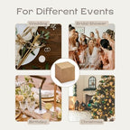 Pack of 40 Gift Favor Boxes with Lids (2.36 x 2.36 x 2.36 inch) - Ideal for Wedding - Corrugated Havana - Image 6