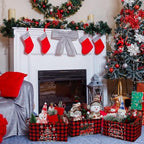 CHENGU 6 Pack Christmas Storage Bin Collapsible Christmas Baskets for Gifts - Image 4