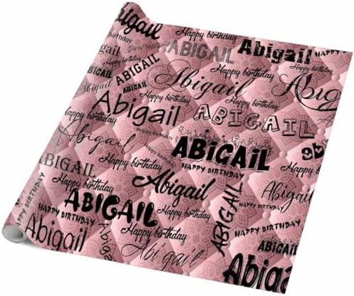 AOFUN Wrapping Paper for Boys, Men's Birthday, Valentine's Day - Personalized Name Gift Wrap, 3 Rolls 58" x 23" - Image 5
