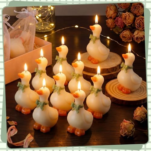 Conelist 16 Sets Silly Goose Party Favors Silly Goose Candle, Green - Image 6