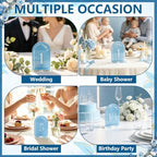 Baby Blue Acrylic Wedding Table Number 1-20 Set - Image 6