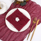 fani 100 Pack Gauze Cheesecloth Napkins, 20 x 20 in, Burgundy - Image 3