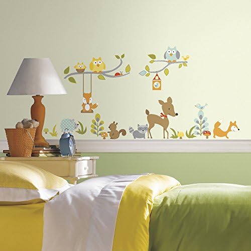 RoomMates RMK2768SCS Woodland Fox & Friends Peel and Stick Wall Decals - Image 2