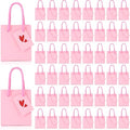 Zhehao 50 Pack Mini Gift Bags Bulk with Handles and Tags,Pink by Zhehao