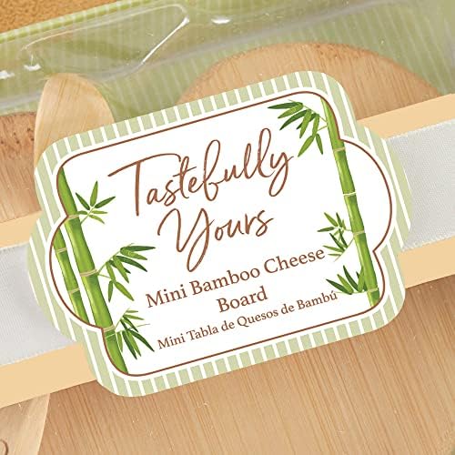 Kate Aspen 12PCS Tastefully Yours Heart Shaped Bamboo Cheese Board, Miniature Cutting Board, Favors Decorations Guest Gifts for Wedding, Bachelorette, Bridal Shower & More - Image 5