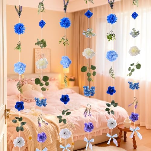 Livole 6Pcs 36Ft Wildflower Garland with Bow Hanging Flower Wall Backdrop - Image 6