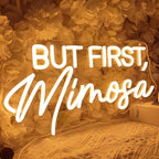 SYLHOME But First Mimosa Led Neon Light Sign Bar Party Backdrop Wall Decor - Image 2
