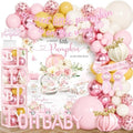 Little Pumpkin Baby Shower Decorations Party Supplies Pink by Unknown