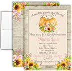Amanda Creation Custom Baby Shower Invites Watercolor Pumpkin Baby Shower Invitation 20 5x7 Custom Personalized Pumpkin Invites With Envelopes by AmandaCreation