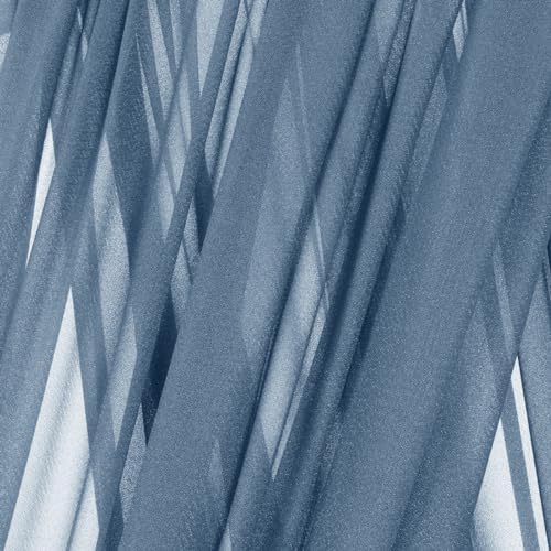 Sheer Gauze Wedding Arch Draping Fabric 29" x 20 FT 4 Panel Dusty Blue - Image 5