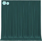 10ft x 15ft Emerald Green Wrinkle Free Backdrop Curtains for Wedding Party Backdrops Curtain Drapes Fabric Decorations Photo Back Drop Cloth for Baby Shower Photography Stage Reception by Tao-GePartyDecorations