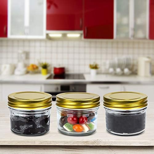 Mini Mason Jars 4 oz, 40 Pack Small Glass Jars with Lids - Image 4