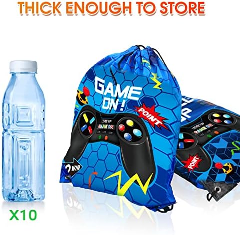 Roowest 36 Pcs Video Game Party Favor Bags for Kids, Blue - Image 4