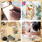 Motiskyy 72 Pack Vinatge Butterfly Greeting Cards Bulk with 72 Pcs Retro Rustic Farmhouse Envelopes 72 Pcs Stickers, 4 x 6 Inch Vinatge Blank Inside Postcards Bulk for Baby Shower DIY Card Paper Gift - Image 5