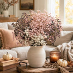 Pink Babys Breath Artificial Flowers, Pink Fall Decor, Dusty Rose Flowers - Image 6