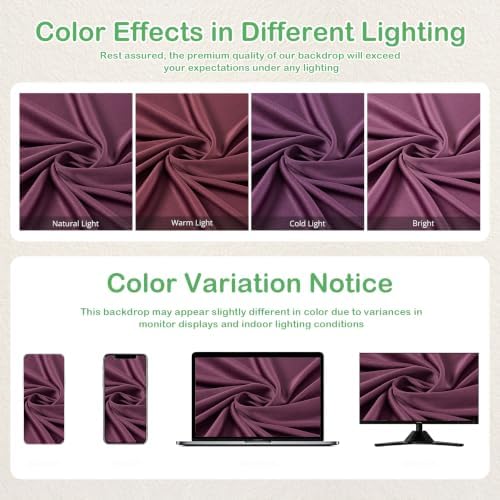 20ftx14ft Burgundy Backdrop Curtain for Wedding Parties - Image 5
