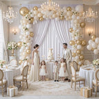 10ft×15ft White Backdrop Curtain for Wedding Parties - Image 4