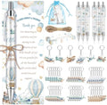289 Pieces Airplane Baby Shower Favors for Guest Little Explorer Landing Soon Ballpoint Pens and Keychains Gifts Bulk Retractable Baby Shower Pens Gender Reveal Thank You Cards Souvenirs Prizes by EYNDYN