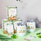 Hoolerry 6 Set Baby Shower Cups, 12oz Stainless Steel Tumbler, Wild Animals - Image 5